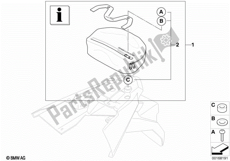 Todas las partes para Bolsillo Trasero de BMW F 700 GS K 70 2012 - 2016