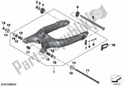 bras oscillant de roue arrière