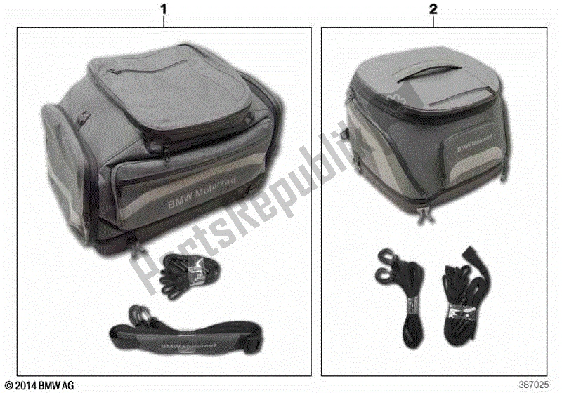 Todas las partes para Bolsa Blanda 3 de BMW F 700 GS K 70 2012 - 2016