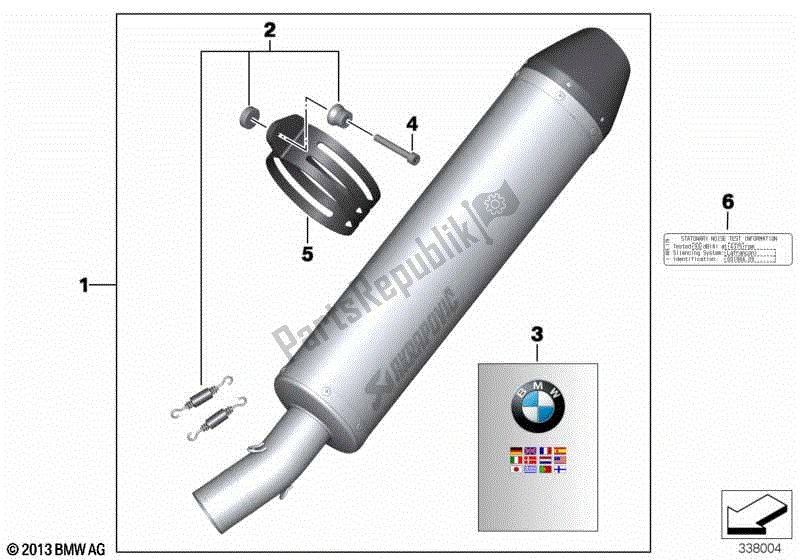 Todas las partes para Silenciador Deportivo de BMW F 700 GS K 70 2012 - 2016