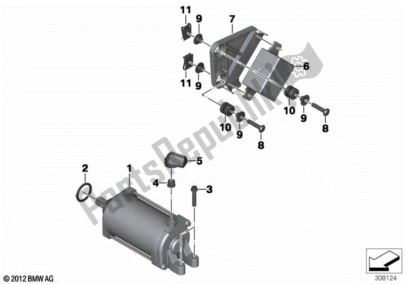 Todas las partes para Inicio de BMW F 700 GS K 70 2012 - 2016