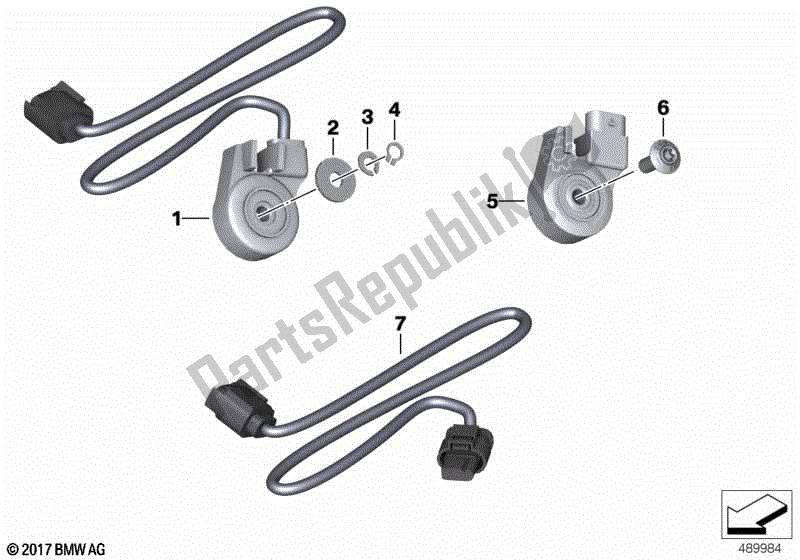 Todas las partes para Interruptor, Pie De Apoyo de BMW F 700 GS K 70 2012 - 2016