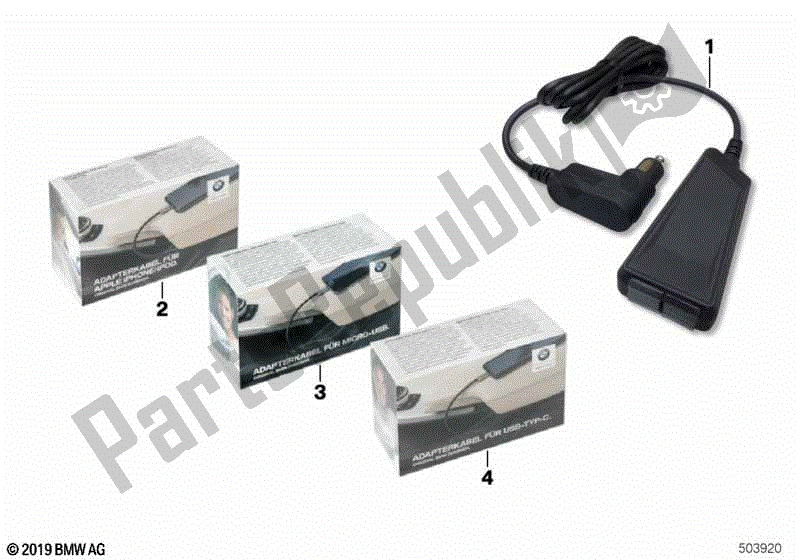 Todas las partes para Cargador Usb de BMW F 700 GS K 70 2012 - 2016