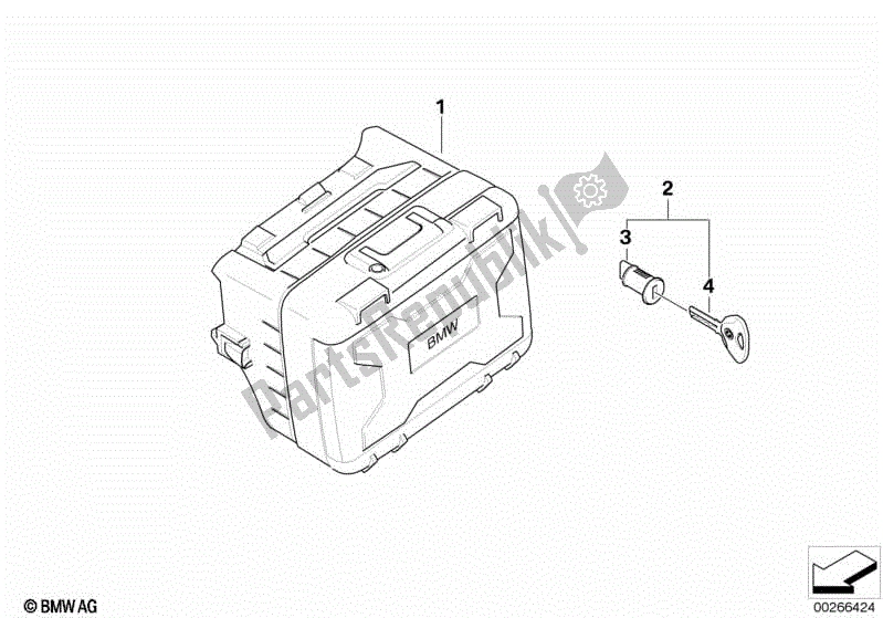 Todas las partes para Caso Vario de BMW F 700 GS K 70 2012 - 2016