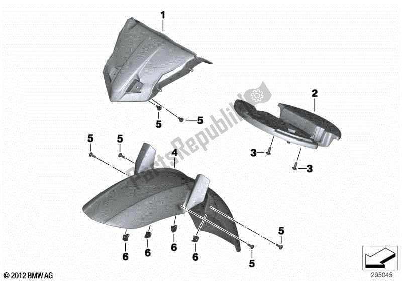 Todas las partes para Cubierta De Rueda, Delantera de BMW F 700 GS K 70 2012 - 2016