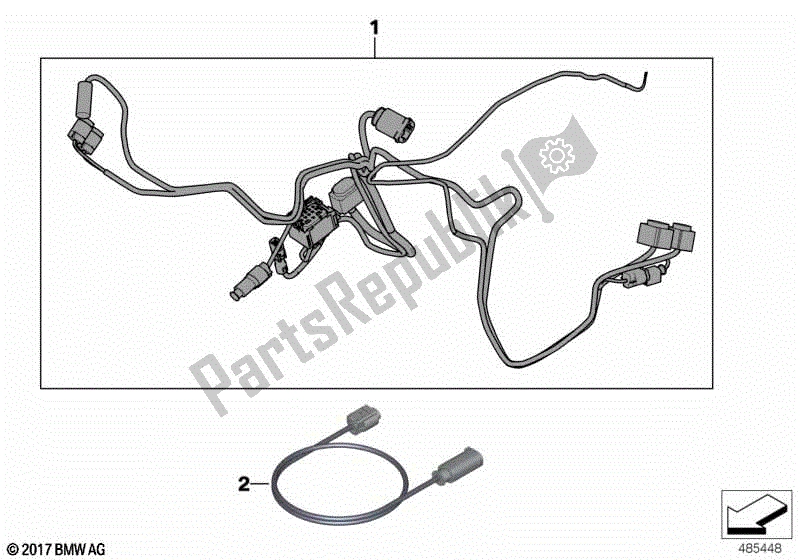 Todas las partes para Agregar Arnés De Cableado Vehículo Especial de BMW F 700 GS K 70 2016 - 2018