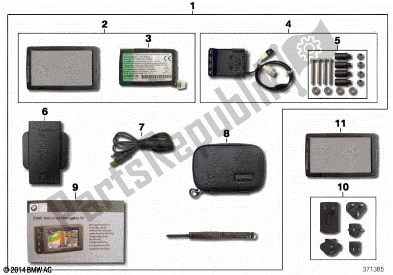 Todas las partes para Bmw Motorrad Navigator V de BMW F 700 GS K 70 2016 - 2018