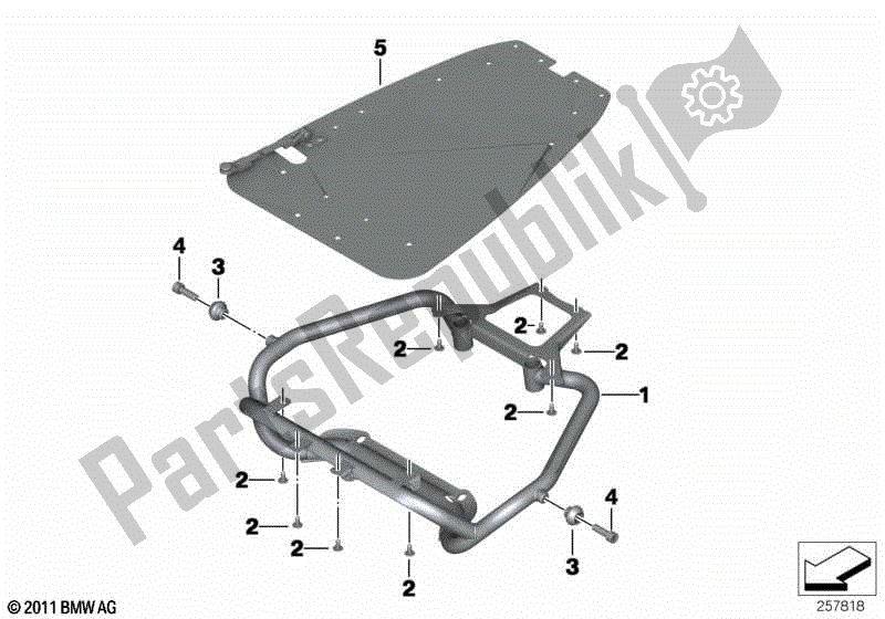 Todas las partes para Soporte Para Módulo De Radiocomunicaciones de BMW F 700 GS K 70 2016 - 2018