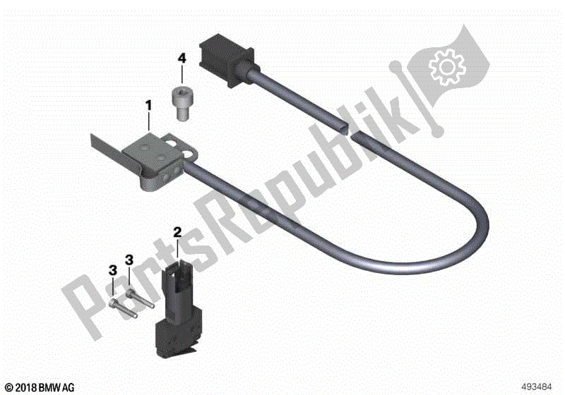 Todas las partes para Interruptor De Luz De Freno Freno De Pie de BMW F 700 GS K 70 2016 - 2018