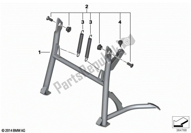 Todas las partes para Soporte Central de BMW F 700 GS K 70 2016 - 2018