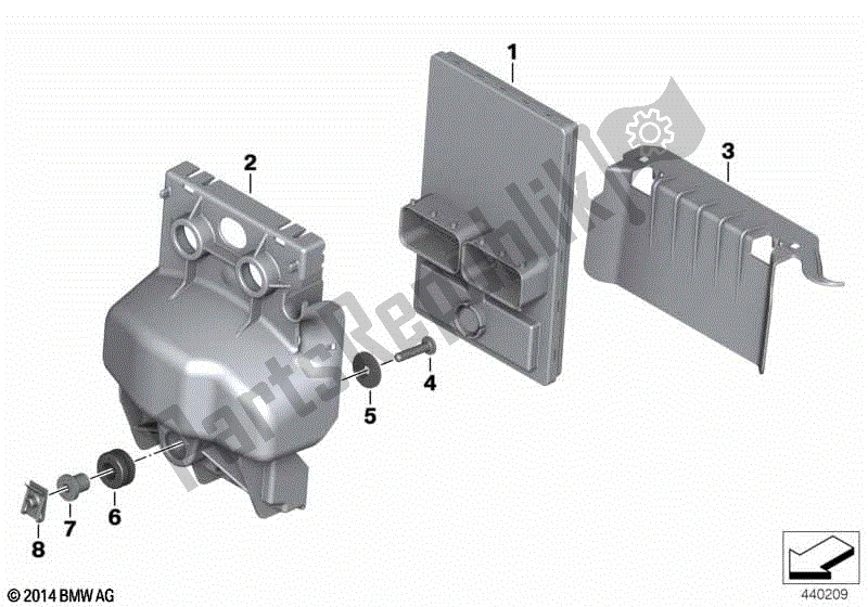 Todas las partes para Electrónica Del Chasis Central de BMW F 700 GS K 70 2016 - 2018