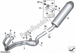 pièces de système d'échappement avec supports