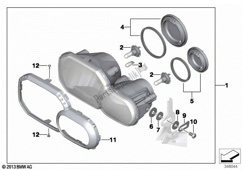 Todas las partes para Faro de BMW F 700 GS K 70 2016 - 2018