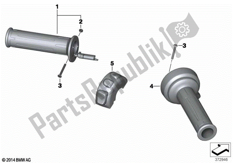 Toutes les pièces pour le Poignées De Guidon Chauffantes du BMW F 700 GS K 70 2016 - 2018