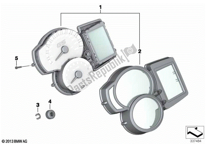 Todas las partes para Combinación De Instrumentos de BMW F 700 GS K 70 2016 - 2018