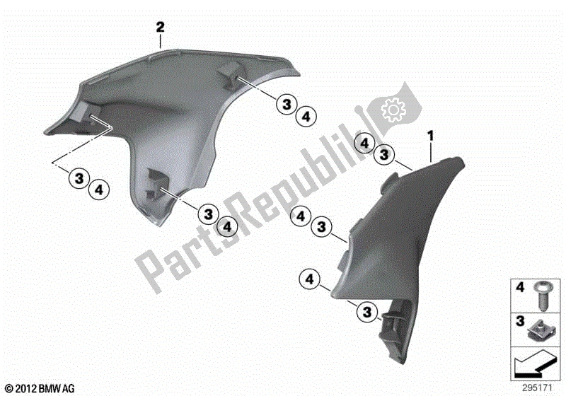 Todas las partes para Rodillera de BMW F 700 GS K 70 2016 - 2018