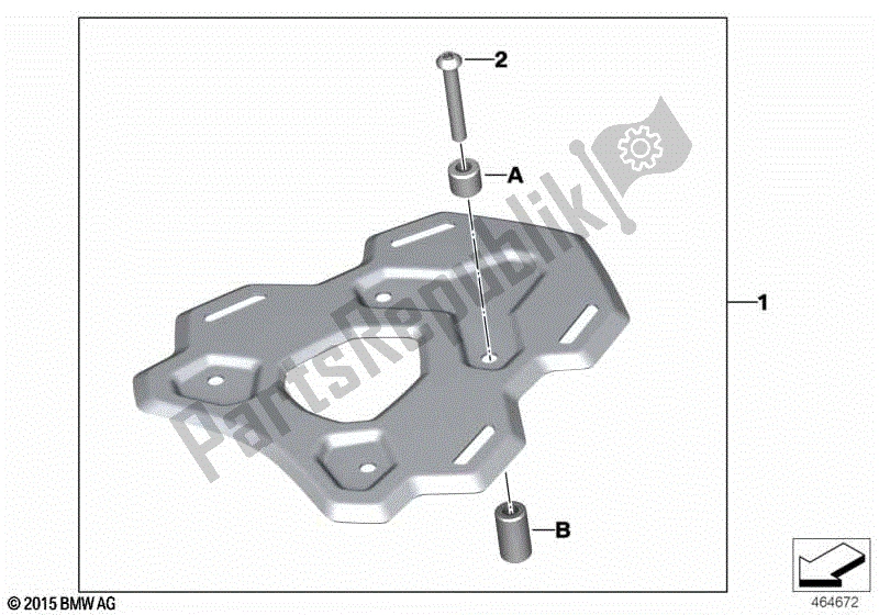 Todas las partes para Rejilla De Equipaje de BMW F 700 GS K 70 2016 - 2018