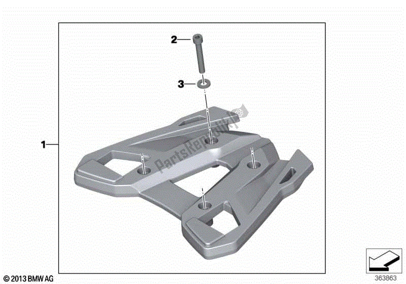 Todas las partes para Portaequipajes, Baúl de BMW F 700 GS K 70 2016 - 2018