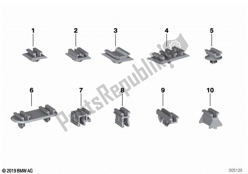 Todas las partes para Soporte De Conexión Enchufable de BMW F 700 GS K 70 2016 - 2018