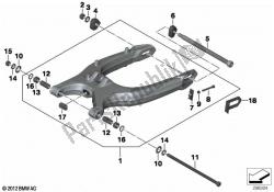 bras oscillant de roue arrière