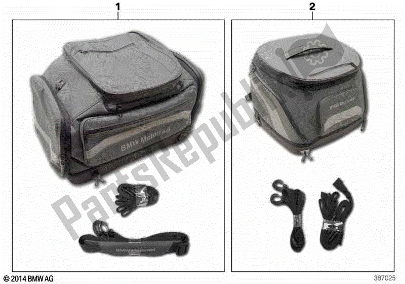 Todas las partes para Bolsa Blanda 3 de BMW F 700 GS K 70 2016 - 2018