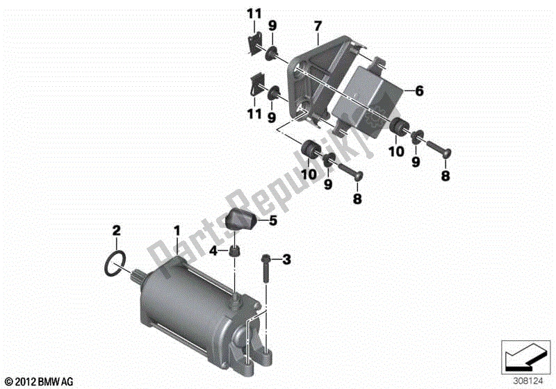 Todas las partes para Inicio de BMW F 700 GS K 70 2016 - 2018