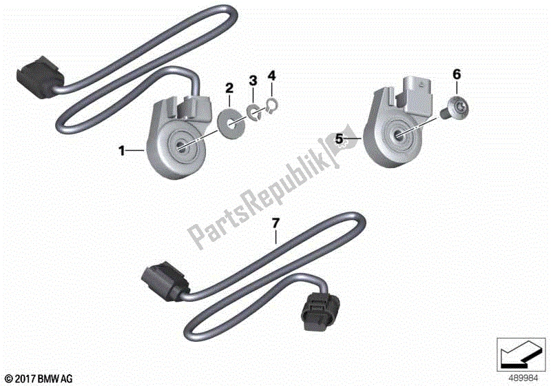 Toutes les pièces pour le Interrupteur, Béquille du BMW F 700 GS K 70 2016 - 2018