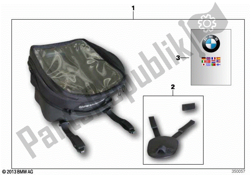 Todas las partes para Bolsa De Tirantes de BMW F 700 GS K 70 2016 - 2018