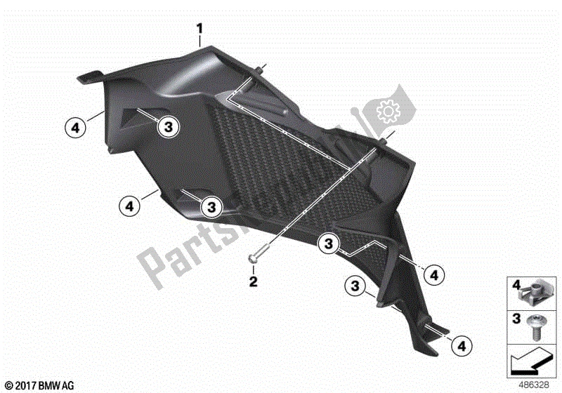 Todas las partes para Canalización De Aire, Radiador de BMW F 750 GS K 80 2018 - 2021