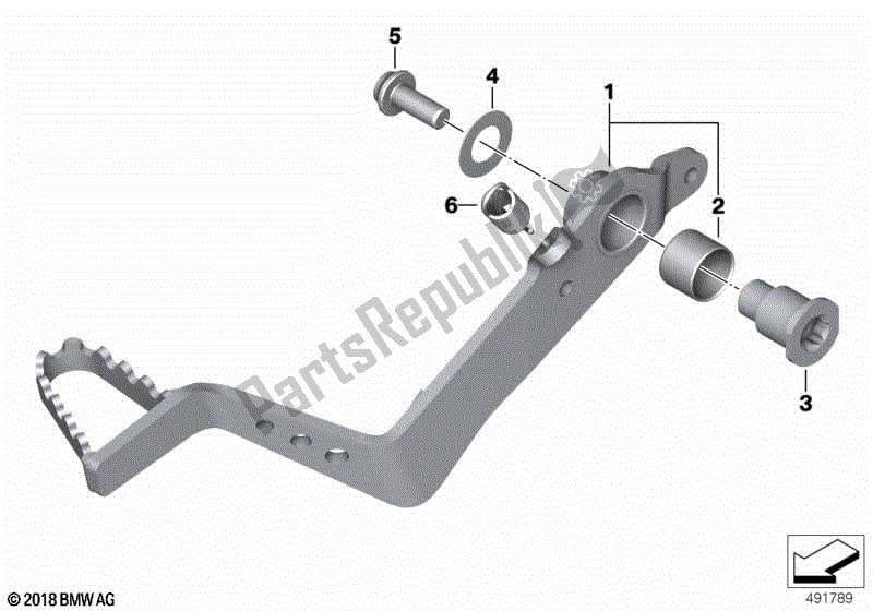 Todas las partes para Pedal De Freno de BMW F 750 GS K 80 2018 - 2021