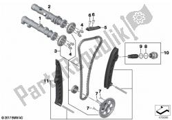 Camshaft, camshaft gear, timing chain