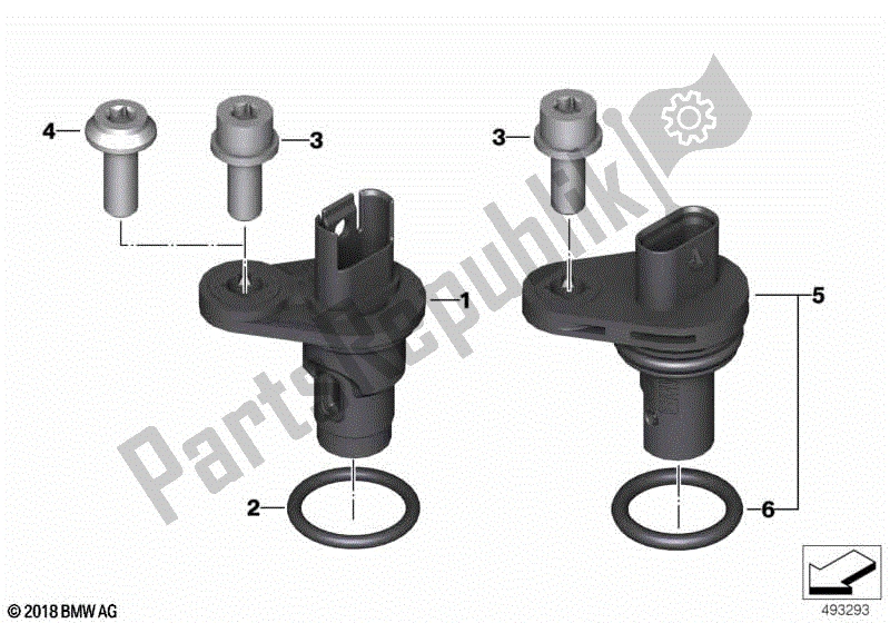 Todas las partes para Sensor De Posición Del árbol De Levas de BMW F 750 GS K 80 2018 - 2021