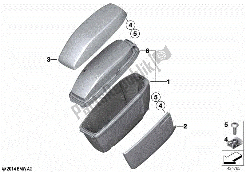 Todas las partes para Caso, Vehículo Oficial de BMW F 750 GS K 80 2018 - 2021