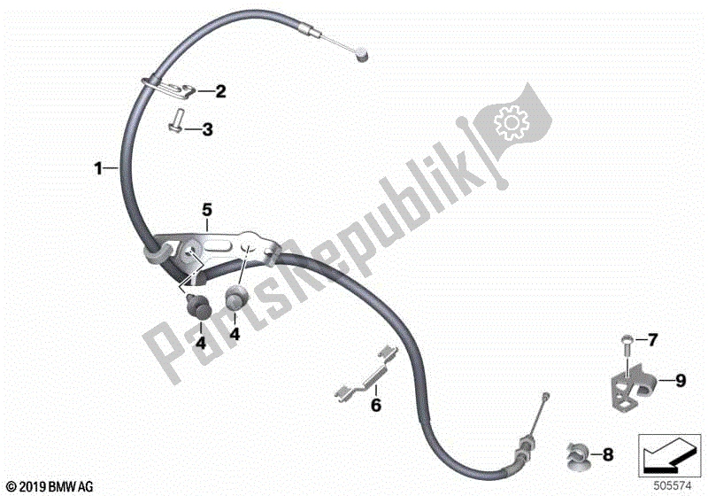 Todas las partes para Cable Del Embrague de BMW F 750 GS K 80 2018 - 2021