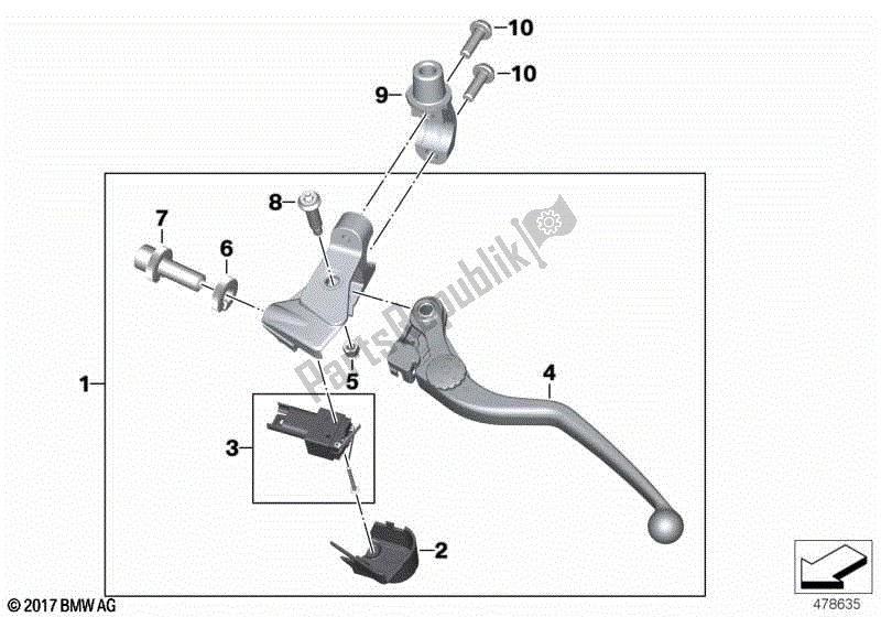 Todas las partes para Conjunto De Control De Embrague de BMW F 750 GS K 80 2018 - 2021