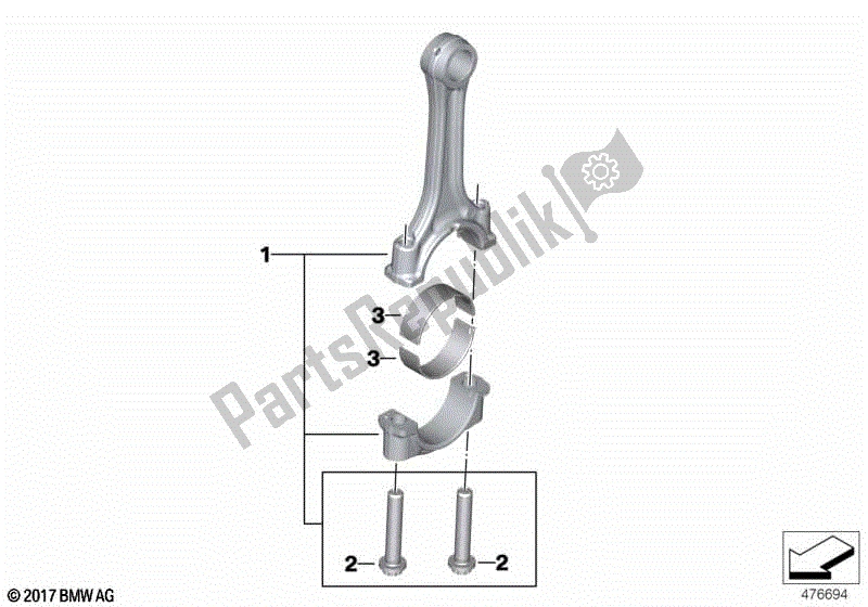 Todas las partes para Biela Con Rodamiento de BMW F 750 GS K 80 2018 - 2021