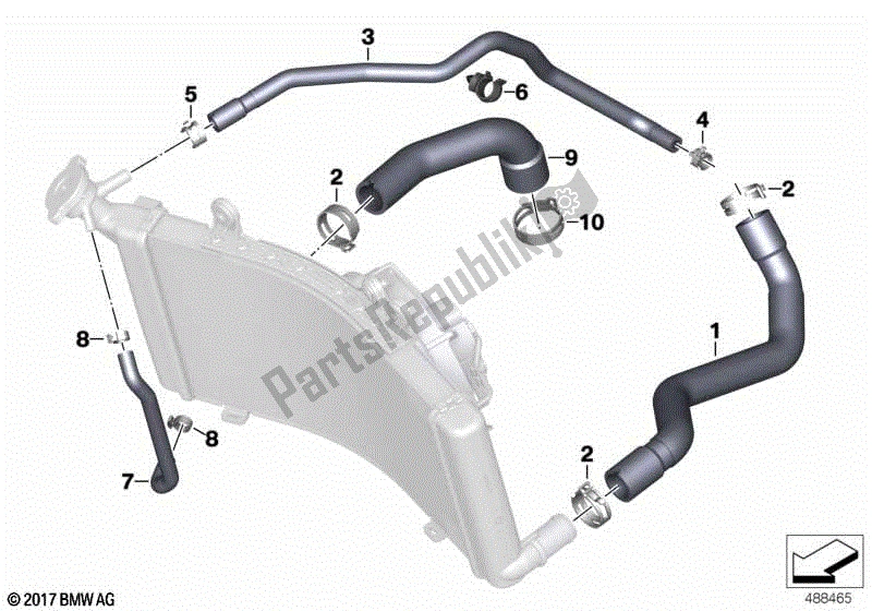 Todas las partes para Líneas De Refrigerante de BMW F 750 GS K 80 2018 - 2021