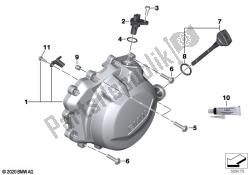 coperchio dell'alloggiamento del motore, sinistro