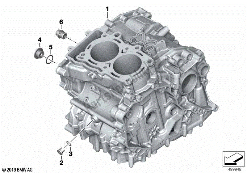 Todas las partes para Carcasa Del Motor de BMW F 750 GS K 80 2018 - 2021