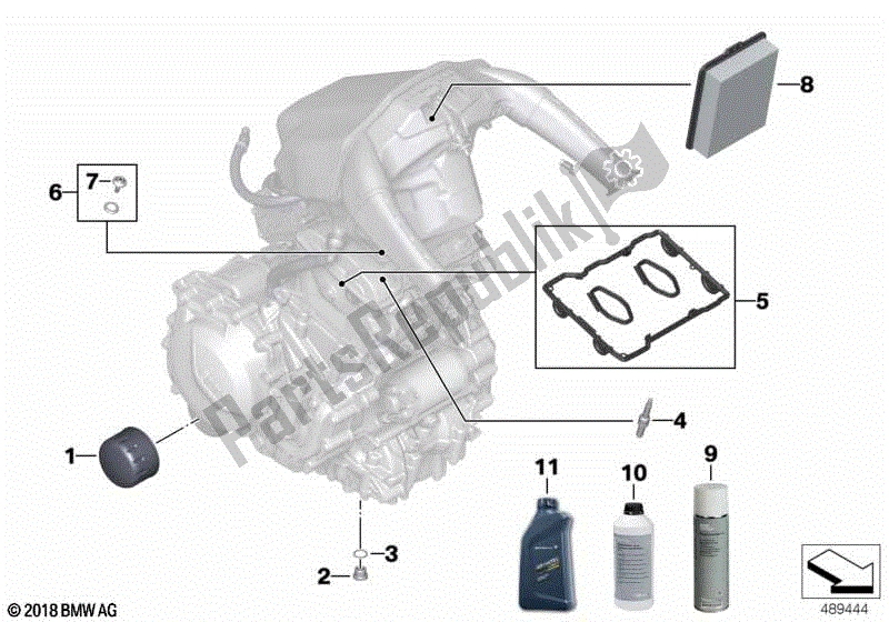 Todas las partes para Aceite De Motor / Servicio De Mantenimiento de BMW F 750 GS K 80 2018 - 2021