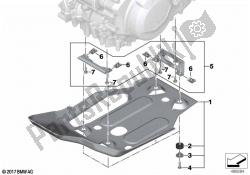 placa protectora de motor de aluminio