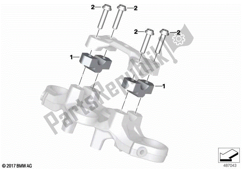 Todas las partes para Extensión Del Manillar de BMW F 750 GS K 80 2018 - 2021