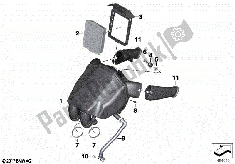 Todas las partes para Silenciador De Admisión de BMW F 750 GS K 80 2018 - 2021