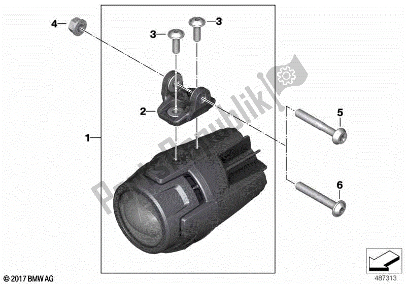 Todas las partes para Faro Auxiliar Led 