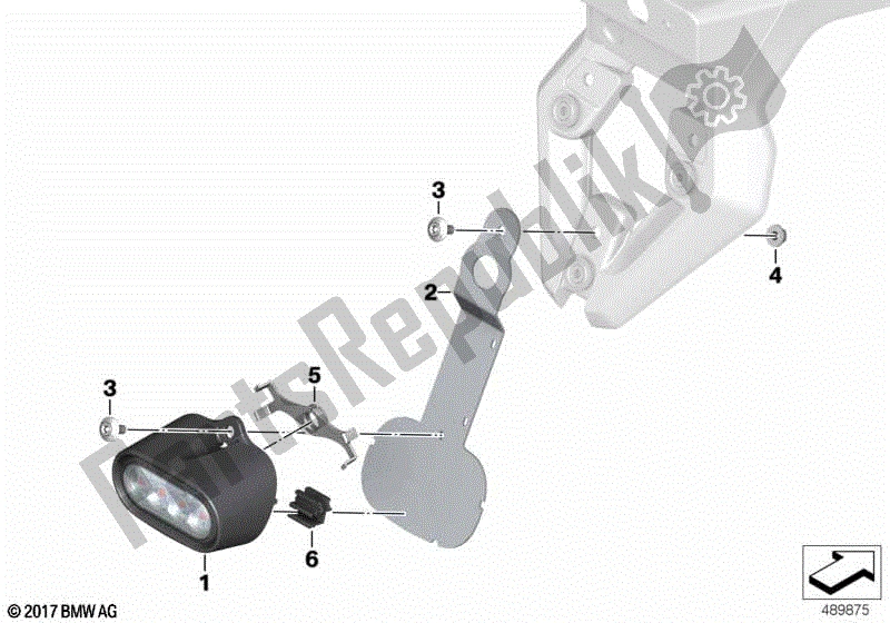 Todas las partes para Luz Antiniebla Trasera Led de BMW F 750 GS K 80 2018 - 2021