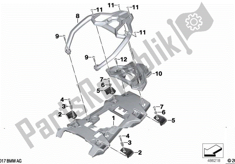 Todas las partes para Rejilla De Equipaje de BMW F 750 GS K 80 2018 - 2021