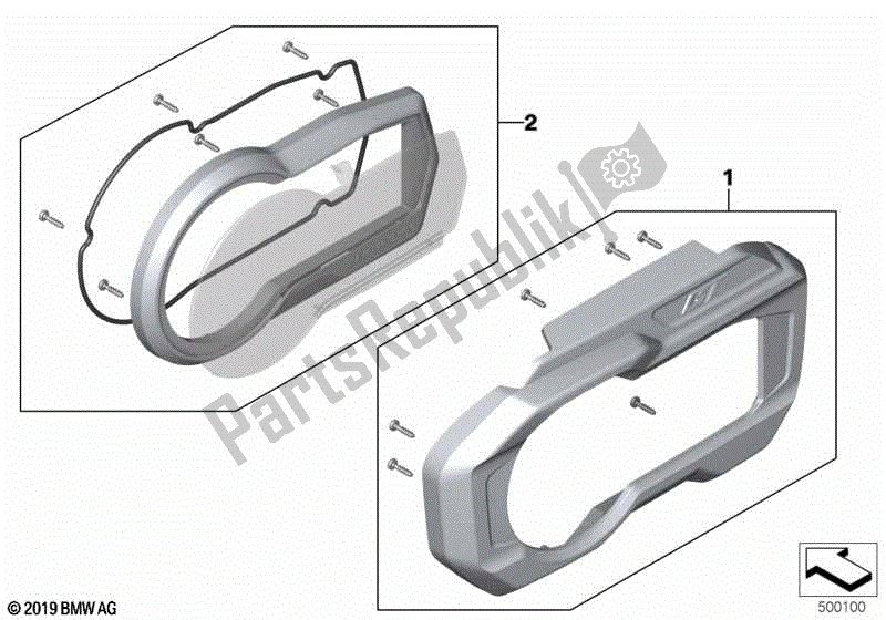 Todas las partes para Kit De Reparación Cuadro De Instrumentos de BMW F 750 GS K 80 2018 - 2021