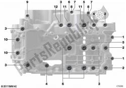 Screw connection, engine housing