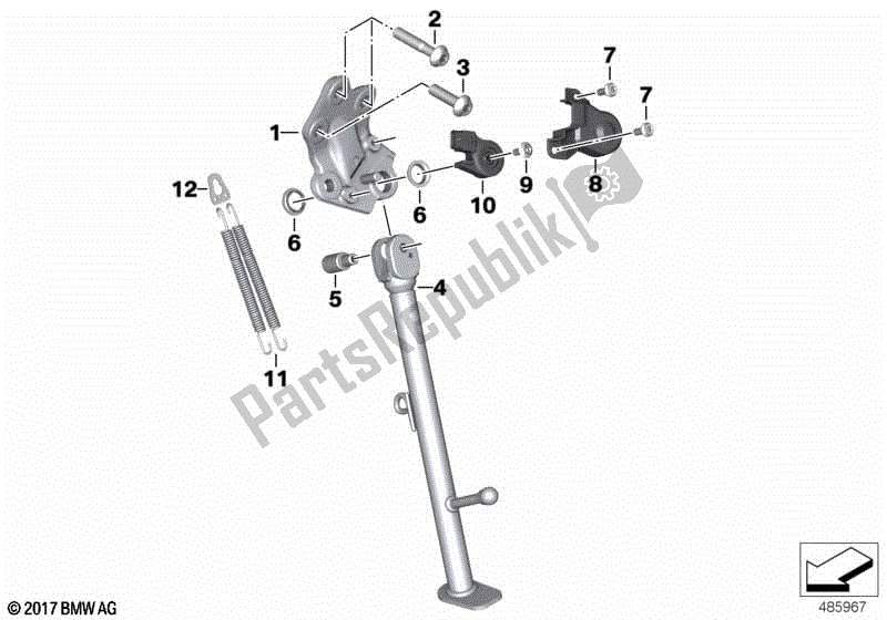 Todas las partes para Costado de BMW F 750 GS K 80 2018 - 2021