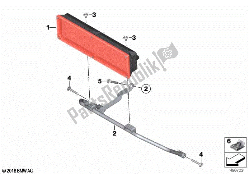 Todas las partes para Transmisor De Señal De Parada, Delantero de BMW F 750 GS K 80 2018 - 2021